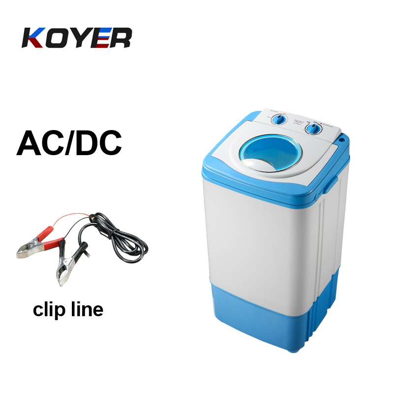 DC 12V เครื่องซักผ้าถังเดียว
